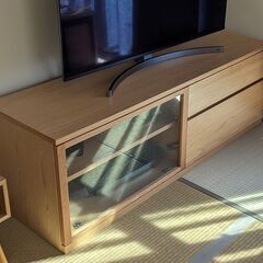 無印良品 木製 AVラック オーク材 幅150cm テレビ台