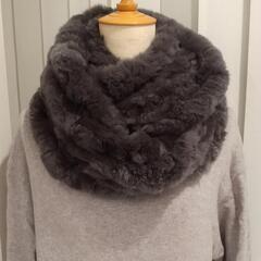 美品★リアルファー(レッキス)幅広スヌードの画像