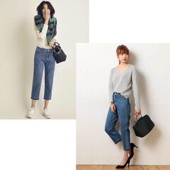 デニムボトムス(レディース) お譲りします。サイズ違いで2着あり...