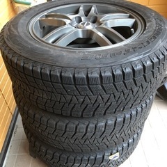 ジャーナルスタンダードレサージュ GIOLICA ツイード BIG ジャケットスタッドタイヤホイール 4本セット 225/65R17 weds GYLE 17x7J 5H 中古