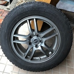 ジャーナルスタンダードレサージュ GIOLICA ツイード BIG ジャケットスタッドタイヤホイール 4本セット 225/65R17 weds GYLE 17x7J 5H 中古
