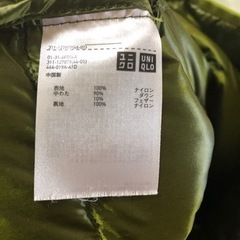 ユニクロ　ダウン　サイズXLの画像