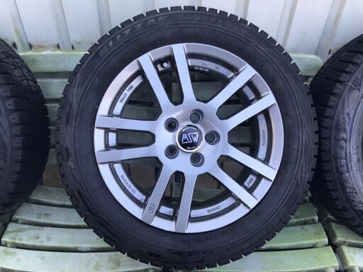 15インチのO.Z　MSWホイールスタッドレスタイヤ4本セット、１８５／６０Ｒ１５アウディなどに、取り付け無料