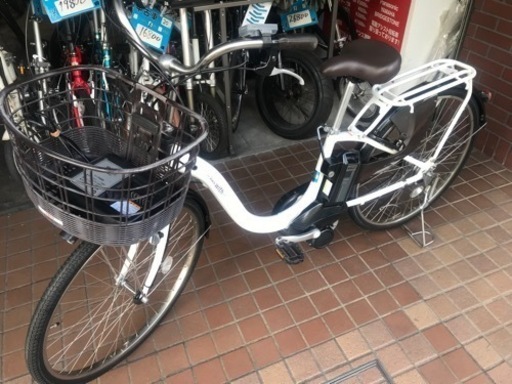 ★美品★26インチ　YAMAHA　PAS with　電動アシスト自転車　パールホワイト