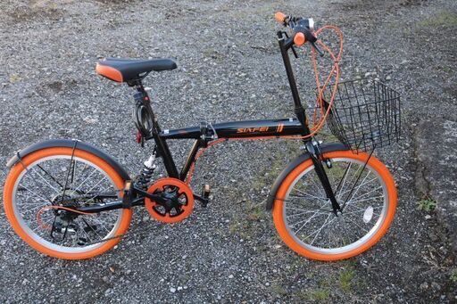 20インチ　新車未使用展示車　折畳6段　黒オレンジ