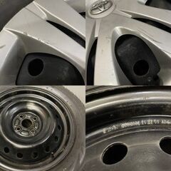 【BS BLIZZAK VRX 195/55R16】スタッドレス【トヨタ 140系 カローラフィールダー 純正ホイール 16インチ 6J4HPCD100】バリ溝　(MTK164)クレジットカード QRコード決済可能の画像