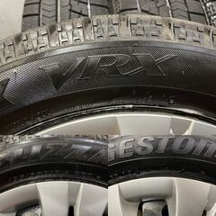 【BS BLIZZAK VRX 195/55R16】スタッドレス【トヨタ 140系 カローラフィールダー 純正ホイール 16インチ 6J4HPCD100】バリ溝　(MTK164)クレジットカード QRコード決済可能の画像