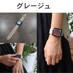 アップルウォッチ バンド くすみカラー スポーツ シリコンラバーの画像