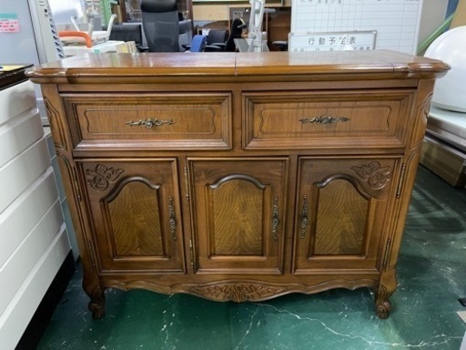 カリモク　木製　キャビネット　アンティーク カリモク 木製 キャビネット アンティーク リビング収納