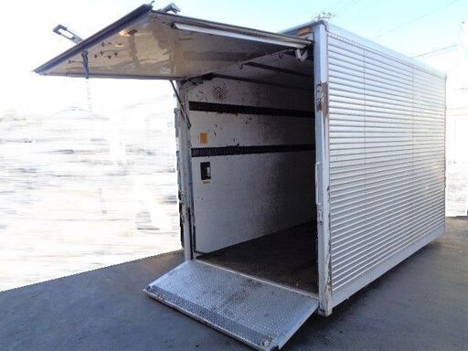 トラックコンテナ 箱 スロープ 3160x1730x2170 アルミバン 冷凍冷蔵 倉庫 物置 ガレージ 愛媛より