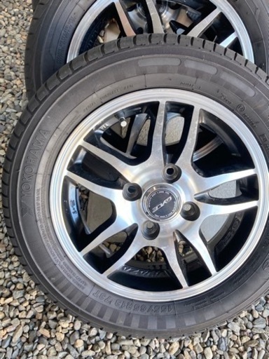 4本セット 軽自動車向け 155/65R13 ノーマルタイヤ 4穴ホイール付き