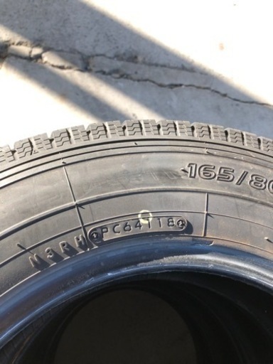 165/80R14 LT中古スタッドレスタイヤ４本セット