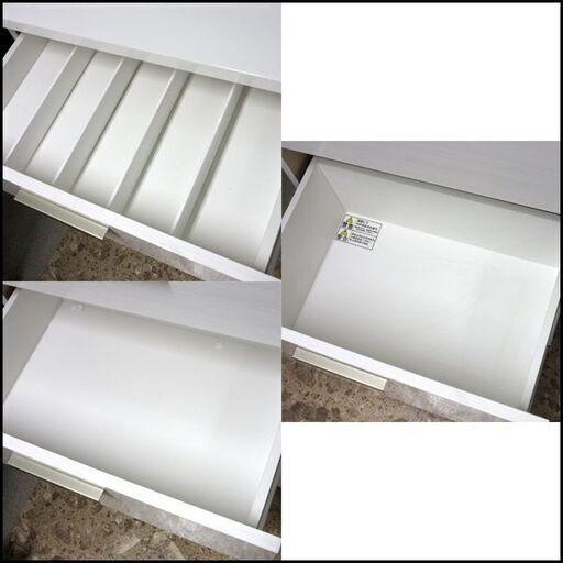 TS ニトリ キッチンボード スライド棚付きレンジ台 コンセント×3付き W100×H191×D43cm 店頭引き取り歓迎