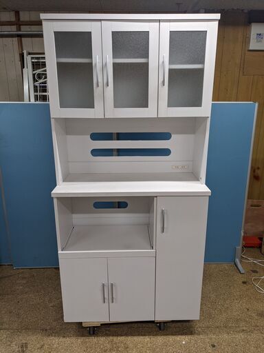 (売約済み)キッチンボード 食器棚 レンジ台　収納　キッチン　W90cm