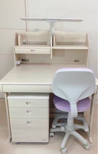【美品】コイズミ　学習デスク　学習机　女の子