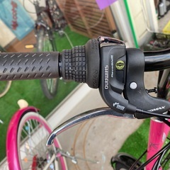 新古車　未使用　20インチ　ピンク　シマノ6段変速の画像