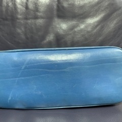 ヒロフ　ブルー　ハンドバッグ　中古の画像