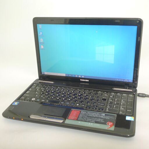 即使用可 ブラック ノートパソコン 中古良品 15.6型 東芝 dynabook EX/56MBL Core i3 4GB DVDマルチ 無線LAN Wi-Fi Windows10 Office
