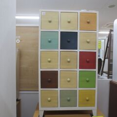 【値下げしました。】ジモティ来店特価!!!　カラフルなチェスト　　J-42