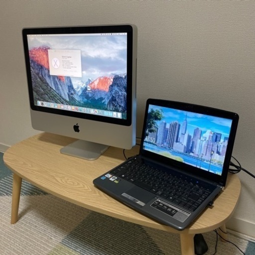 20インチ　I-MACとWINDOWS10 ノートPC