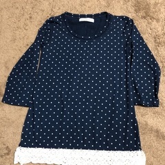 ７分丈長そでＴシャツ　Lサイズ