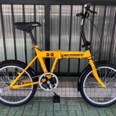 ?折りたたみ自転車? HUMMER ハマー  20インチ ＊ほぼ新品。