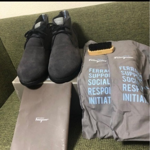 【値下げ！】Salvatore Ferragamo スエード　men'sブーツ