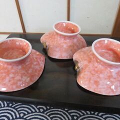 ❤高台の皿❤小皿❤デザート皿❤菓子皿3枚の画像