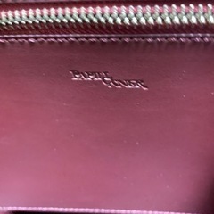 パピヨネ　レザーバッグ　ボルドーの画像