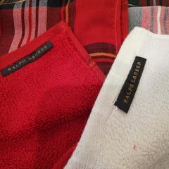 値下げ　未使用　ラルフローレンフェイスタオル　カーゼ生地の画像