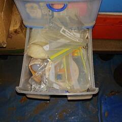 電球と5段プラスチックケースセットでの画像