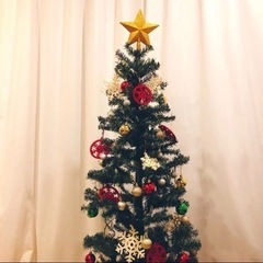 クリスマスツリー 150cm LED,装飾付き