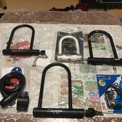 U字ロック　オートバイ　ロードバイク　原付　チェーンロック　ダイ...