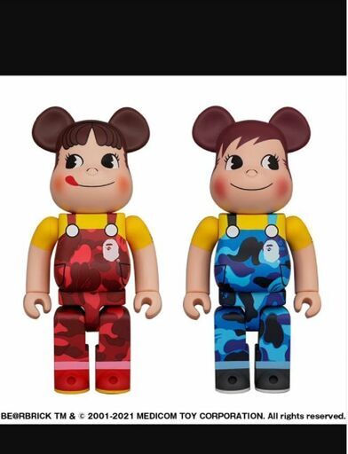 BE＠RBRICK BAPE(R) × ペコちゃん & ポコちゃん 1000%(2体セット)