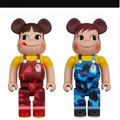 BE＠RBRICK BAPE(R) × ペコちゃん & ポコちゃ...