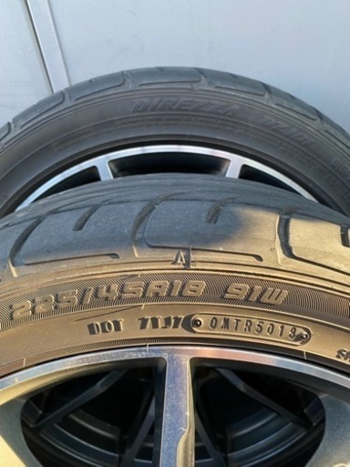 225/45R18 アルミホイールセット！ ナット付