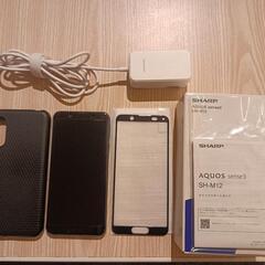 ★美品★SHARP
 AQUOS sense3 SH-M12 ブラック