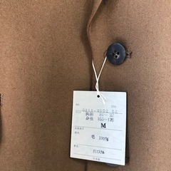 未使用☆毛100%men'sジャケットMブラウンの画像