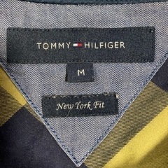 値下げ❗️チェック柄シャツ(イエロー✖️ブラック)「Tommy Hilfiger」の画像