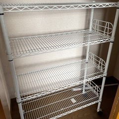 スチールラック　白　
