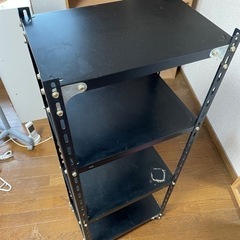 スチールラック　黒