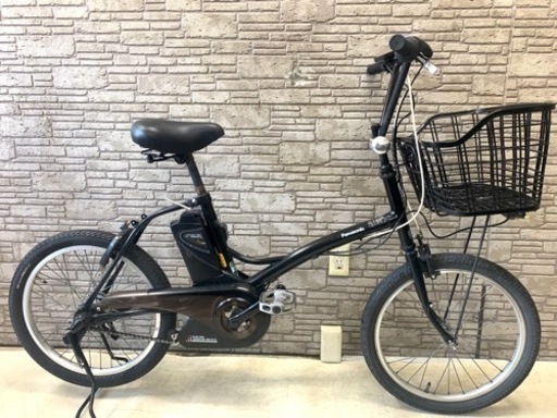 感謝祭SALE 東京23区配達無料　バッテリー2個付　新基準 Panasonic パナソニック シュガードロップ 5Ah リチウム 電動自転車☆中古20☆