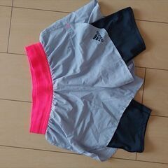 アディダス　ランニングショーツ（インナー付）Sサイズ（細め）
