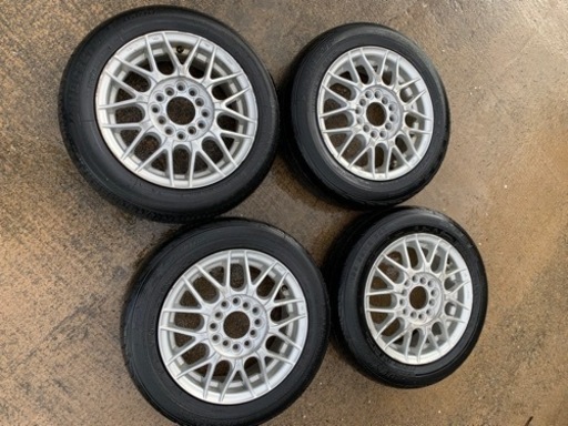 アルミホイール　４本　13×5J   JWL  VIA  500kg / 古タイヤ付き