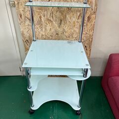 【引渡し限定】PCデスク　ガラス