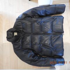 AVIREXダウン革ジャケット　Ｍ　メンズ