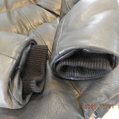 AVIREXダウン革ジャケット　Ｍ　メンズの画像