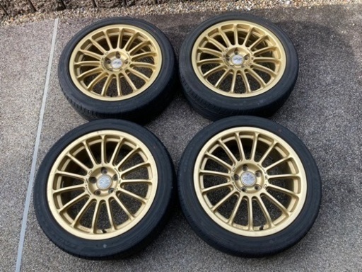 【取引成立】OZ RACING アルミホイール（タイヤ付き）