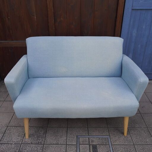 Francfranc(フランフラン) SEUL SOFA(スールソファー)。/デニム生地を使用したカッコいい雰囲気の2人掛けソファー。