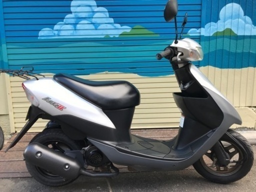 スズキ レッツⅡ 銀 2ストキャブ車 原付2種(小型)選択可能の絶好調美車！スクーター
